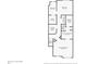 Second floor plan showcasing the bedrooms, bathrooms and laundry room of the property at 9305 S Gore St # C, Arvada, CO 80007