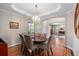 Chic dining room with hardwood floors and easy access to the living area at 1519 Stonehill Ct, Castle Rock, CO 80104