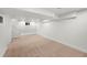 Finished basement with carpet, ideal for a recreation room or living space at 2849 N Vine St, Denver, CO 80205