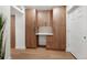 Functional office nook with built-in cabinets, countertop space, and a clean, minimalist design at 2849 N Vine St, Denver, CO 80205