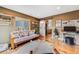Cozy living room with warm lighting, comfortable seating, and wood floors at 430 Osceola St, Denver, CO 80204