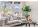 Cozy living room with comfortable sofa, natural light from windows, and stylish decor at 13040 W 63Rd Pl # C, Arvada, CO 80004