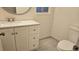 Bathroom with vanity, sink, and toilet at 18531 E Tanforan Pl, Aurora, CO 80015
