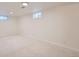 Bright basement featuring neutral carpeting and recessed lighting at 789 Hamal Dr, Lone Tree, CO 80124