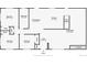 Detailed floor plan showcasing the layout of bedrooms, bathrooms, kitchen, and living room for a comprehensive overview at 3630 W Saratoga Ave, Littleton, CO 80123