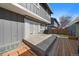 Back patio area with privacy fence at 8699 Garrison Ct, Arvada, CO 80005