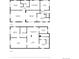Two floor plans displaying room dimensions and layout for both floors with clear labels for each space at 1528 Holly St, Denver, CO 80220