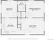Detailed floor plan illustrating the layout of the home, highlighting the bedroom, bathroom, kitchen, and living room at 700 E Ellsworth Ave # 2, Denver, CO 80209