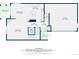 Floor plan of a house showing living room, kitchen, dining area and garage at 211 Rockview Dr, Superior, CO 80027