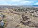 High-altitude aerial shot capturing community, open spaces, and paths, showcasing the neighborhood’s layout at 9694 Dunning Cir, Highlands Ranch, CO 80126