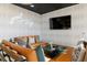 Cozy sitting area with comfy seating and a modern design with a TV at 4781 Saddle Iron Rd, Castle Rock, CO 80104