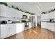 Modern kitchen with white cabinets and stainless steel appliances at 5630 Spruce Ave, Castle Rock, CO 80104