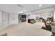 This finished basement includes a TV, workout area and plenty of space at 4012 S Newport Way, Denver, CO 80237
