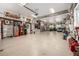 Spacious garage with nostalgic decor and wall-mounted storage at 6740 S Windermere St, Littleton, CO 80120