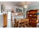 Cozy dining area with vintage lighting and an open layout at 19807 Victorian Way, Parker, CO 80138