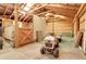 Well-maintained barn with ample storage and access to hay, ideal for animal care and farm equipment at 26526 Gray Buck Trl, Conifer, CO 80433