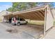 Covered carport offers sheltered parking with multiple parking spaces for residents and their vehicles at 9725 E Harvard Ave # 323, Denver, CO 80231
