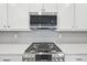 Close-up of a stainless steel stovetop and microwave in the well-appointed kitchen at 7376 Watercress Dr, Littleton, CO 80125