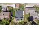 Aerial view of home with pristine lawn and a well-maintained backyard at 6023 E 6Th Avenue Pkwy, Denver, CO 80220
