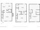 All floor plans in one image: first and second floor, plus basement at 3616 W Radcliff Ave, Denver, CO 80236