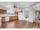 Charming kitchen with oak cabinets, stainless appliances, and an arched entry at 3205 E 102Nd Pl, Thornton, CO 80229