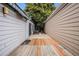 Home exterior featuring a wooden deck between two houses at 11196 E Baltic Dr, Aurora, CO 80014