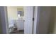 View of the bathroom featuring a modern vanity and toilet at 1940 Quince St, Denver, CO 80220