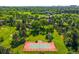 Expansive estate featuring a tennis court at 4181 S Colorado Blvd, Cherry Hills Village, CO 80113