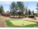 The property features a private putting green for recreation at 4181 S Colorado Blvd, Cherry Hills Village, CO 80113