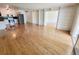 Spacious living area reveals the open layout and flows seamlessly into the kitchen at 715 S Alton Way # 10A, Denver, CO 80247