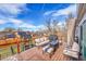 Spacious deck with seating area, fire pit and views at 5737 S Odessa St, Centennial, CO 80015