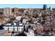 Aerial view of cityscape showcasing property location and neighborhood at 65 N Logan St # B4, Denver, CO 80203