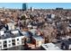 Aerial view of the neighborhood highlighting surrounding homes and buildings at 65 N Logan St # B4, Denver, CO 80203
