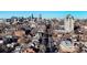 Panoramic aerial view showcasing the city skyline and surrounding areas at 65 N Logan St # B4, Denver, CO 80203