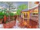 Charming patio with brick accents and outdoor dining area, perfect for entertaining at 16416 E Powers Pl, Centennial, CO 80015
