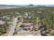 Stunning aerial view of the home nestled in a peaceful, wooded neighborhood at 7947 Monarch Rd, Larkspur, CO 80118
