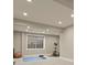 Bright exercise room with natural light, yoga mat, and exercise equipment at 7947 Monarch Rd, Larkspur, CO 80118