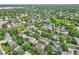 Neighborhood aerial view featuring abundant trees, green spaces, and residential streets at 17404 E Prentice Cir, Centennial, CO 80015