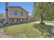Charming two-story home with a well-manicured lawn, brick accents and mature shade trees providing curb appeal at 8438 Prairie Clover Way, Parker, CO 80134