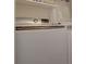 Close up of a Samsung Smartcare White front-load washer at 13631 E Marina Dr # 109, Aurora, CO 80014