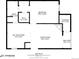 Detailed floor plan showing layout of bedroom, kitchen, living room, bath and storage at 7369 S Gore Range Rd # 208, Littleton, CO 80127