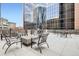 Outdoor patio with comfortable seating, fire pit, grill and views of the city skyline at 1777 Larimer St # 1203, Denver, CO 80202