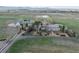 Aerial view of home showcasing the lush surrounding acreage at 6231 Prospect Rd, Longmont, CO 80503