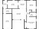 Floor plan showing layout of kitchen, living room, bedrooms, and bath at 1665 Yukon St, Lakewood, CO 80214