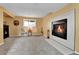 Updated basement with modern fireplace and mantel at 16025 E Warren Pl, Aurora, CO 80013