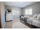 Bedroom with natural light, wood-look floors, neutral paint, and cozy furnishings at 18155 Flowered Meadow Ln, Monument, CO 80132