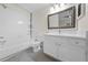 Clean bathroom featuring a shower-tub combination and white vanity at 3565 W 112Th Cir, Westminster, CO 80031