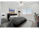 Stylish bedroom with a large window and modern decor at 10149 W 55Th Dr # 3, Arvada, CO 80002