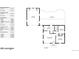 Floor plan showing a functional layout with clearly defined living, kitchen, and bedroom spaces at 415 S Parfet St, Lakewood, CO 80226