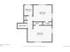 Floorplan shows upstairs level of the home with two bedrooms and a bathroom at 2567 S Vrain St, Denver, CO 80219